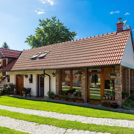 Tradicni Cesky Dum S Loznicemi V Podkrovi Vsejany Exterior foto